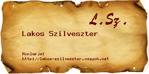 Lakos Szilveszter névjegykártya